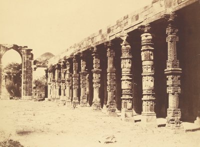 Interior of the Hindu Temple in Kootub by Charles Moravia
